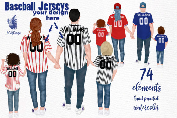 Baseball Jerseys Illustrations