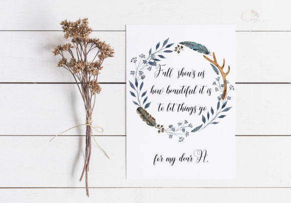 Dusty Fall Wreath Clipart and Illustrations