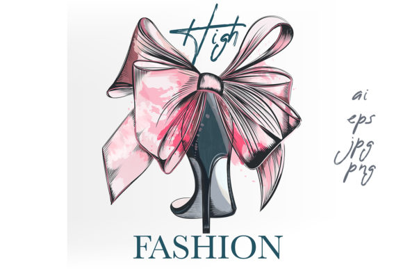 Fashion Vector Illustration Female Shoe