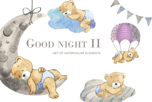 Good Night 2 Illustrations
