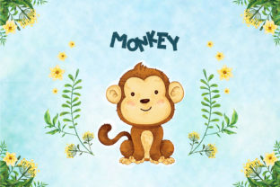 Monkey Nursery Decor Illustrations