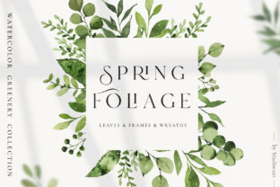 Spring Foliage Greenery Leaves Illustrations