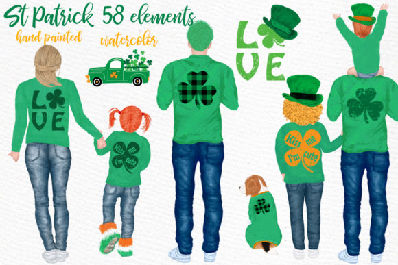 St Patricks Day Clipart, Illustrations