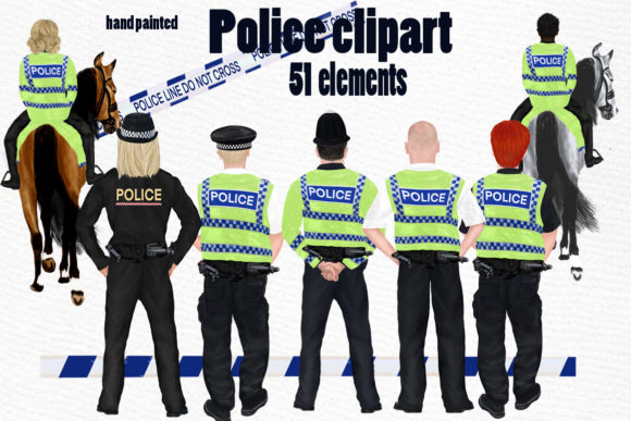 UK Police Clipart and Illustrations