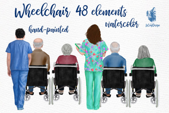 Wheelchair Clipart Grandparents Clipart Illustrations