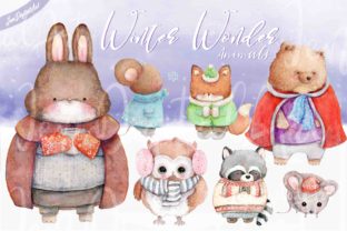 Winter Wonder Animals Illustrations